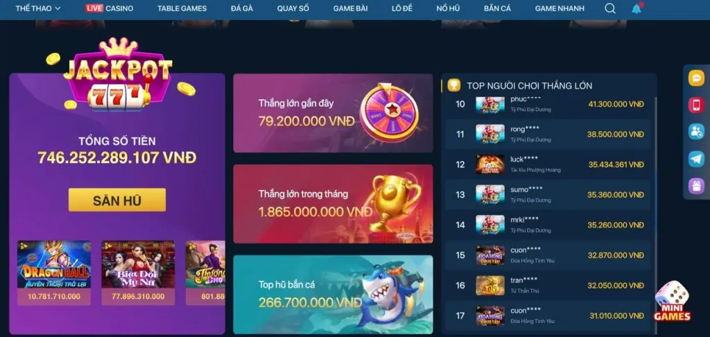 Tổng hợp các trò chơi phổ biến tại nc88 casino